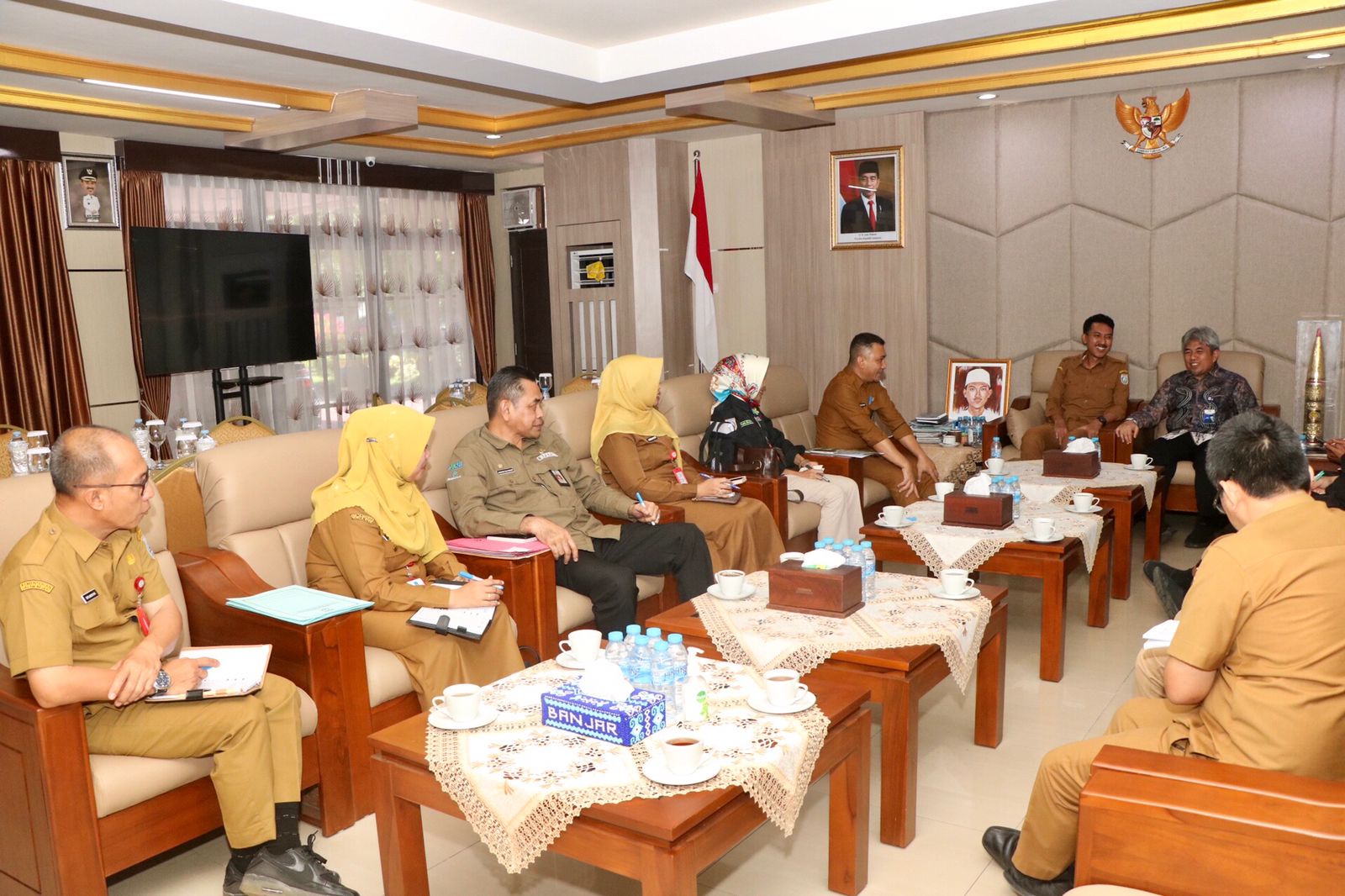 BUPATI BANJAR TERIMA AUDIENSI BPKP PROVINSI KALSEL