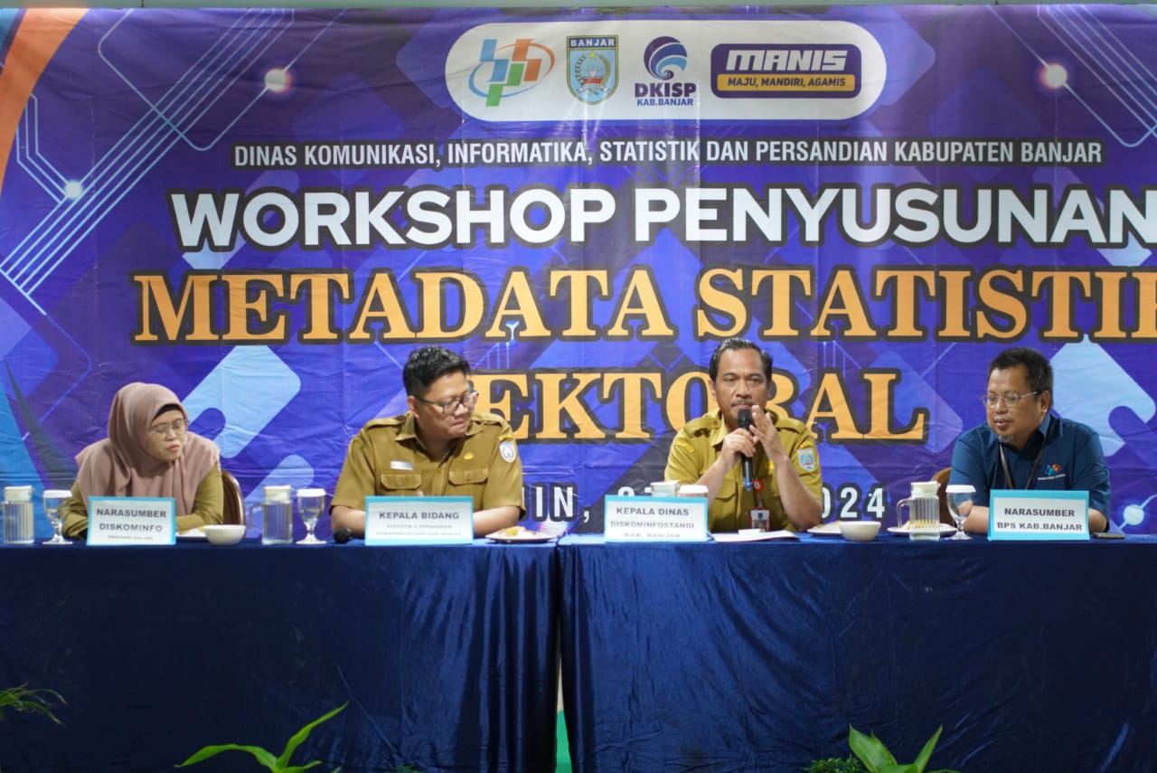 DKISP BANJAR GELAR WORKSHOP METADATA STATISTIK SEKTORAL