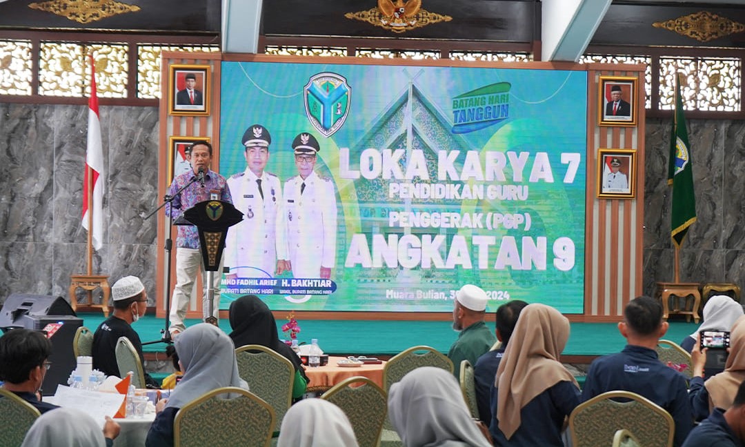 LOKAKARYA 7 : PEMKAB BATANGHARI BUKA SECARA RESMI KEGIATAN PENDIDIKAN GURU PENGGERAK