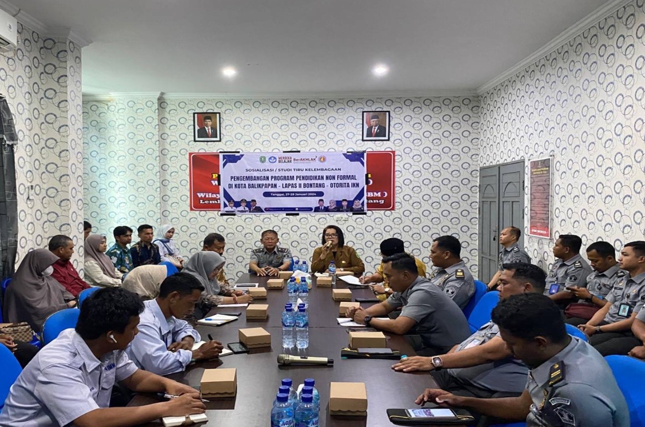 DISDIKBUD KUTIM GELAR SOSIALISASI DAN PELATIHAN BAGI WARGA BINAAN LAPAS II BONTANG