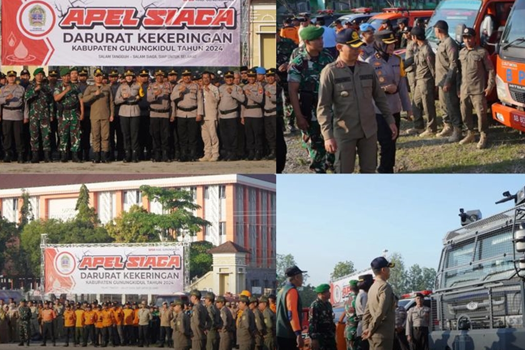 BPBD GUNUNGKIDUL GELAR APEL SIAGA DARURAT KEKERINGAN