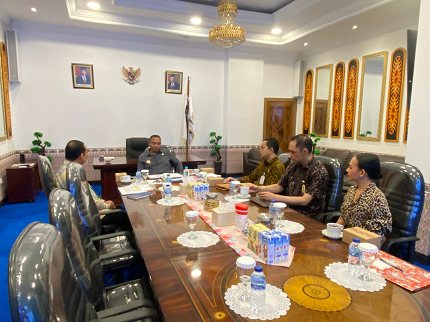 Pj Bupati Jayapura Terima Kepala Bank Papua Cabang Sentani