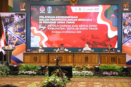 Upaya Peningkatan Kapasitas Pimpinan Daerah, BNPB Gelar Diklat PB Bagi Bupati dan Walikota se-Jawa Timur