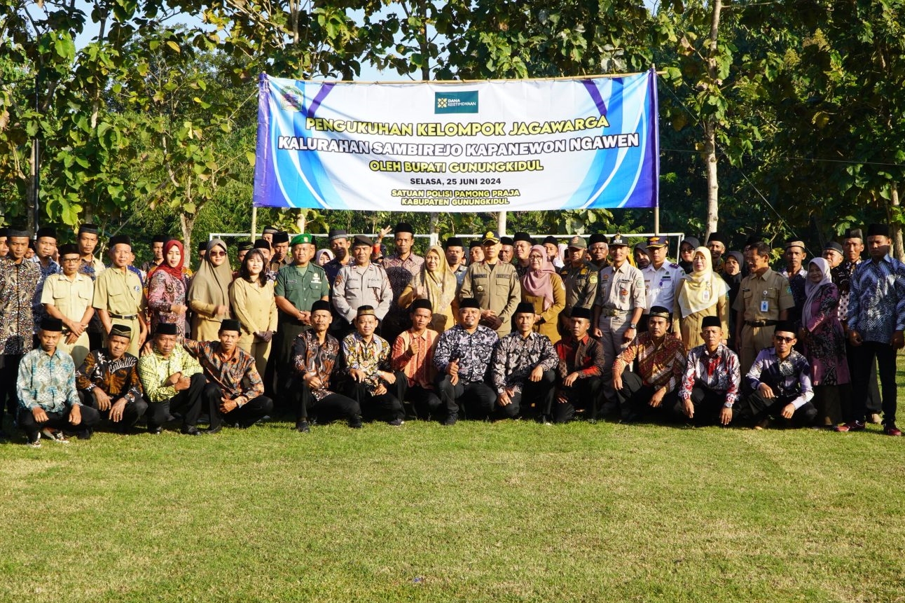 SELURUH JAGA WARGA DI KABUPATEN GUNUNGKIDUL TELAH DIKUKUHKAN