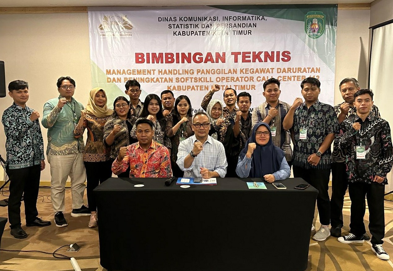 OPERATOR CALL CENTER 112 KUTIM IKUTI BIMTEK PENINGKATAN SDM