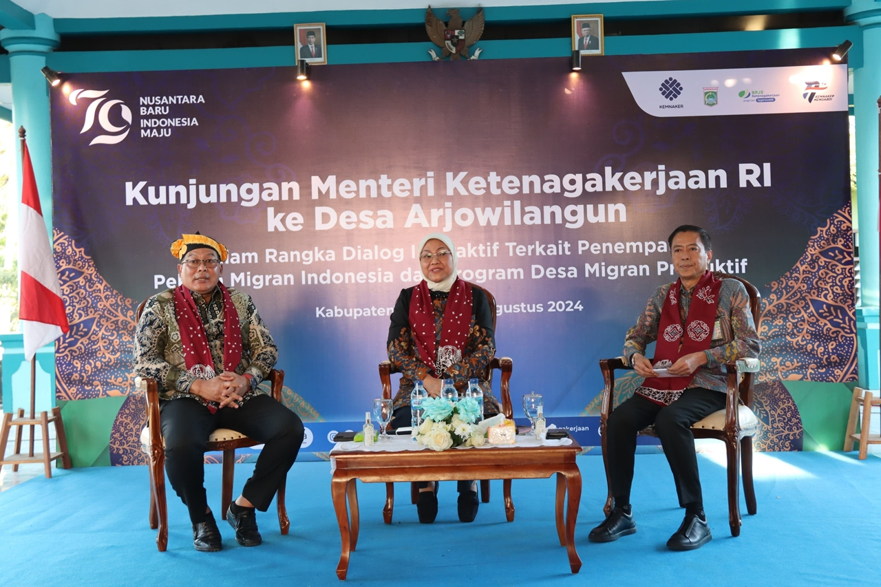 WAKIL BUPATI MALANG DAMPINGI KUNKER MENAKER RI KE DESMIGRATIF