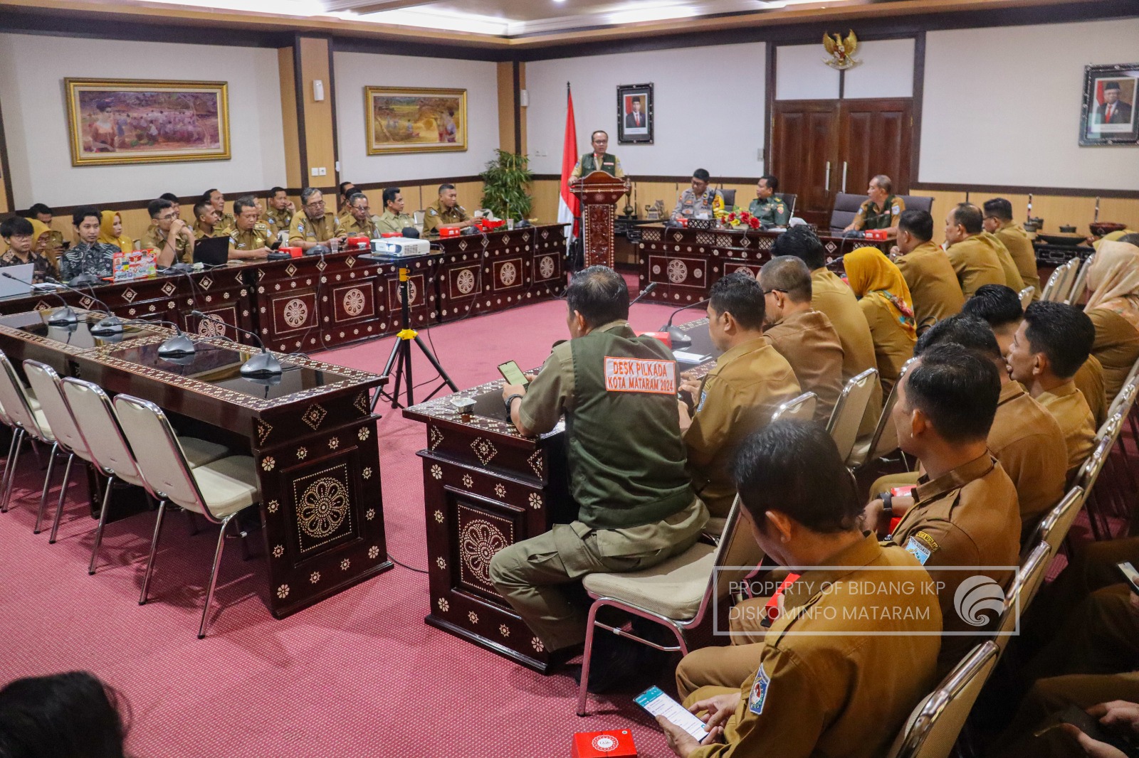 JELANG PEMILU, TIM DESK KOTA MATARAM PASTIKAN DATA PEMILU 2024 AMAN
