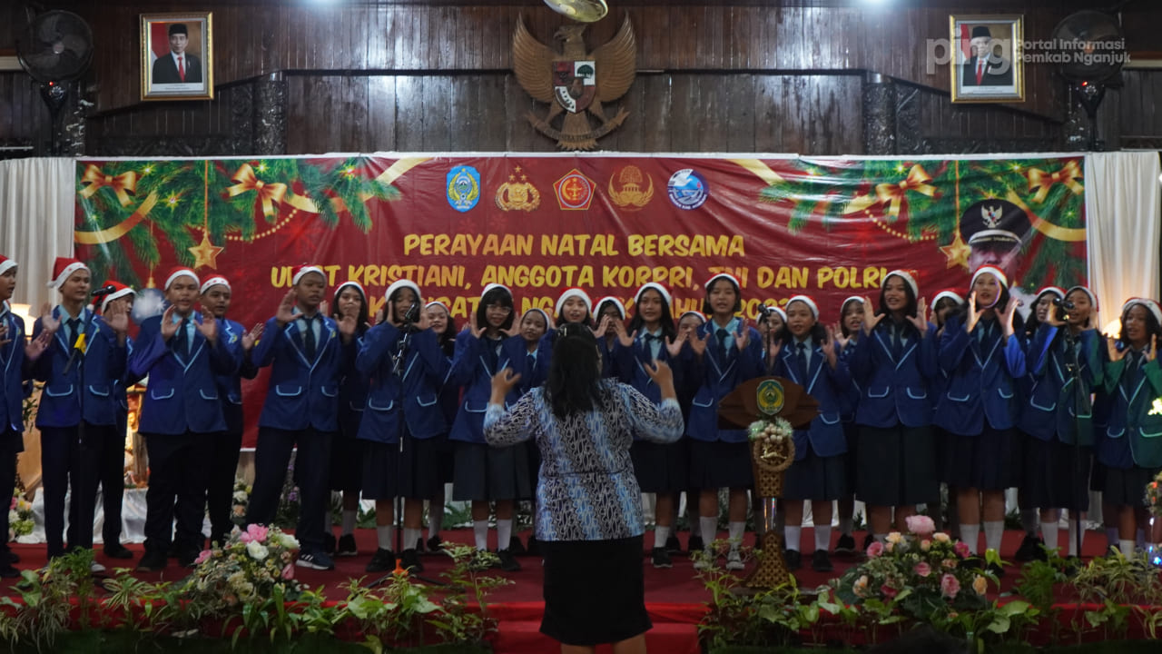 PJ. BUPATI NGANJUK, PERAYAAN NATAL 2023 MOMENTUM TEGUHKAN PERDAMAIAN