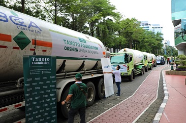 Pemerintah Terima bantuan 500 Ton Oksigen Cair dari Tanoto Foundation
