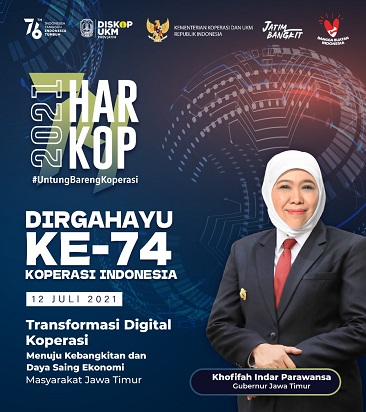 GUBERNUR JATIM: TRANSFORMASI DIGITAL DESAK PENGUATAN KOPERASI DI MASA PANDEMI