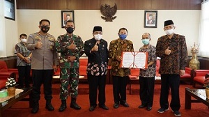 Pemkot Blitar Teken MOU Dengan Fakultas Ilmu Pendidikan Universitas Negri Malang Guna Optimalkan Penanganan Covid-19