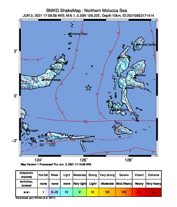 Masyarakat Kota Ternate Rasakan Guncangan Gempa M6,1