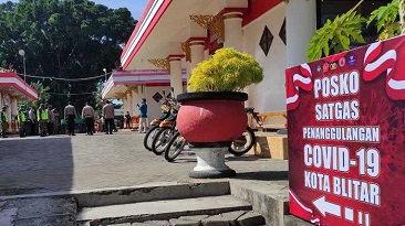 PPKM Darurat, Polres Blitar Kota Dirikan Pos Pantau di Tiga Titik Strategis