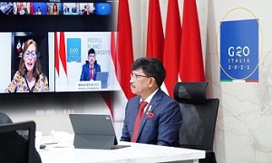  Menkominfo Hadiri Pertemuan G20 Virtual