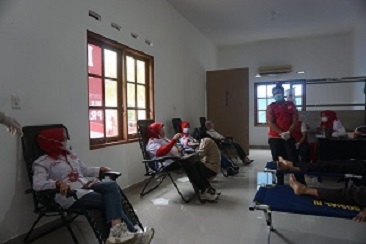 Sambut Bulan Bakti Pramuka ke-60 Tahun 2021, Gerakan Pramuka Kwartir Cabang Serdang Bedagai Gelar Kegiatan Donor Darah
