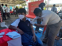 Di depan Presiden, Salah Seorang SIswa SMA Negeri 1 Sentani Sebut Lebih Senang Belajar Tatap Muka