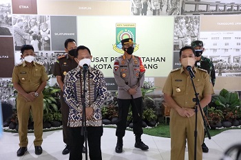 Penurunan Kasus Positif Covid-19 di Tangerang, Mendagri Minta Masyarakat Tak Jenuh Terapkan Prokes