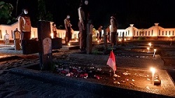 DALAM RANGKA PERINGATAN ULANG TAHUN KEMERDEKAAN RI KE - 76 PEMKAB GUNUNGKIDUL GELAR APEL KEHORMATAN DAN RENUNGAN SUCI 