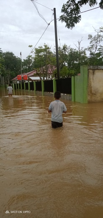 Sempat Surut, Banjir Kembali Landa Dua Desa di Kabupaten Aceh Jaya