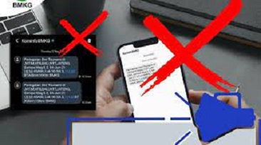 SMS Blast Perkiraan Gempa Magnitudo 8,5, BMKG: Tidak Benar