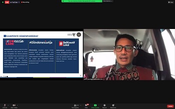 Menparekraf Dorong Mahasiswa Jadi Lokomotif Kebangkitan Parekraf Tanah Air