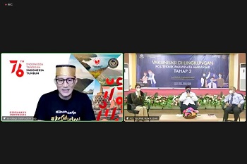 Menparekraf Buka Vaksinasi Tahap 2 di Poltekpar Makassar