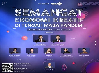 Sukseskan Vaksinasi Nasional, Pelaku Usaha Ekonomi Kreatif Buat Video Menginspirasi Ajak Masyarakat Akhir Pandemi