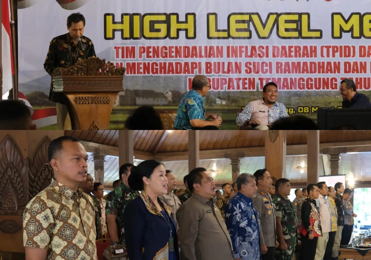 JELANG RAMADAN, PEMKAB TEMANGGUNG GELAR HIGH LEVEL MEETING TPID & LINTAS SEKTORAL