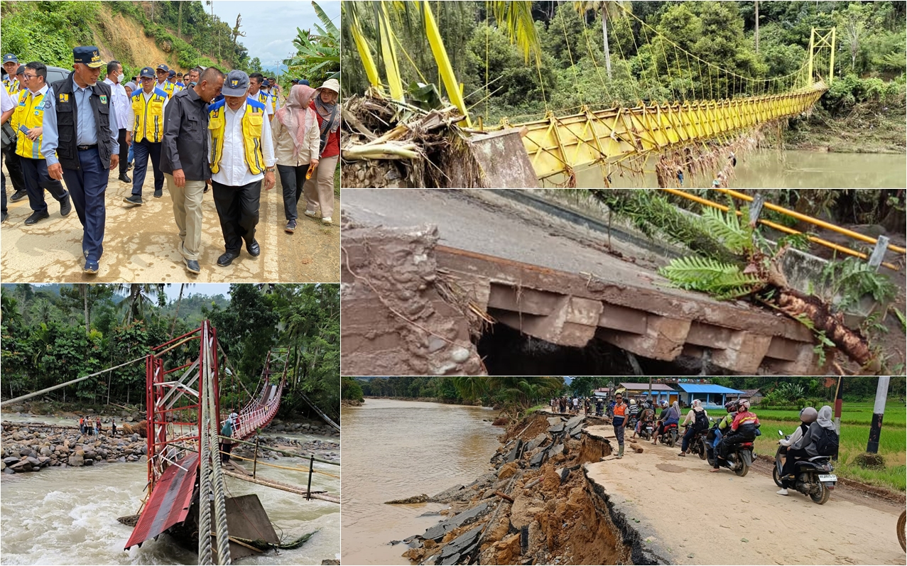 PEMKAB PESISIR SELATAN SEGERA PERBAIKI AKSES JALAN & JEMBATAN RUSAK AKIBAT BANJIR DAN LONGSOR