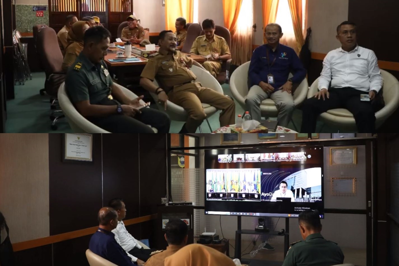 PJ BUPATI TANAH LAUT IKUTI RAKOR PENGENDALIAN INFLASI DAN PENANGGULANGAN KLB POLIO DAN TBC