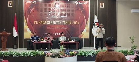 Evaluasi Pilkada Serentak KPU Kota Tegal Dihadiri KPU dan Bawaslu Provinsi Jawa Tengah