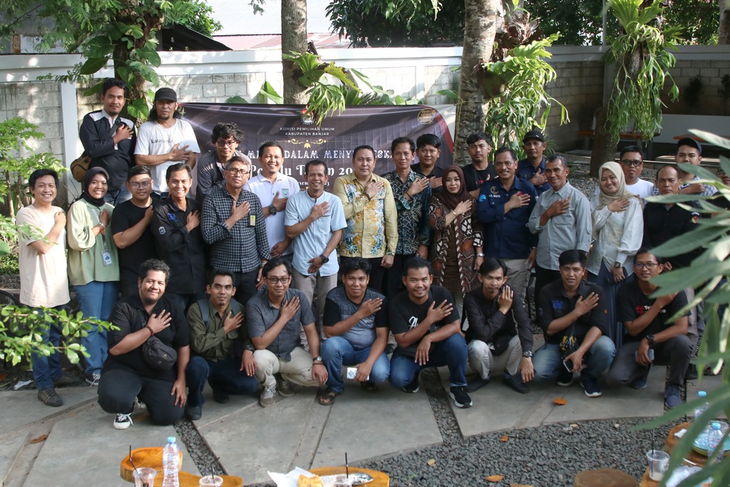 KPU BANJAR BINCANG RINGAN DENGAN JURNALIS