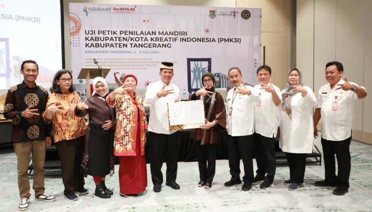 PJ BUPATI TANGERANG HARAP TOPI BAMBU TEMBUS UNESCO CREATIVE CITIES NETWORK