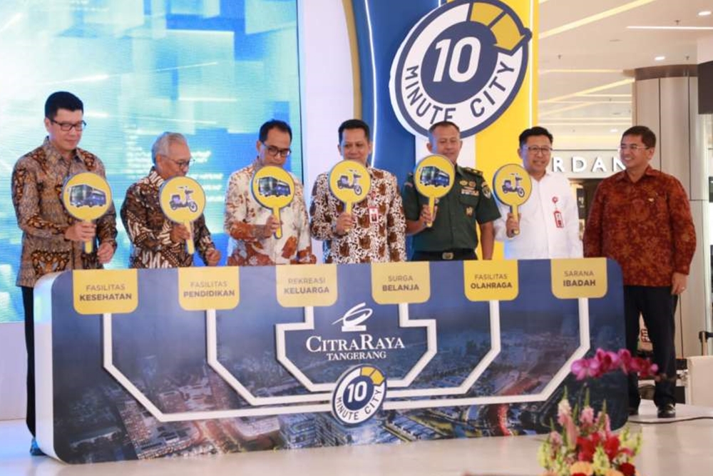 PJ BUPATI TANGERANG DAMPINGI MENHUB RESMIKAN 10 MINUTE CITY