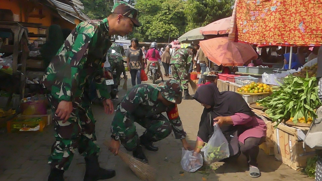 KODIM 0706 TEMANGGUNG ADAKAN KARYA BHAKTI