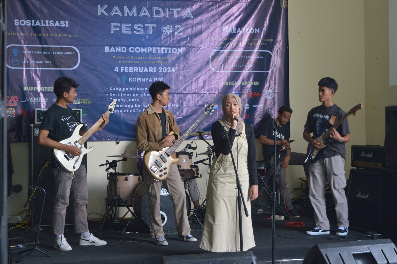 PEMENANG KAMADITA FEST AKAN TAMPIL PADA PROGRAM INDIE BAND eRTe FM